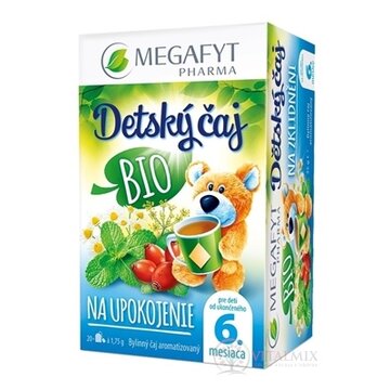 MEGAFYT Detský čaj BIO NA UPOKOJENIE bylinný čaj (od ukončeného 6. mesiaca) 20x1,75 g (35 g) obrázok