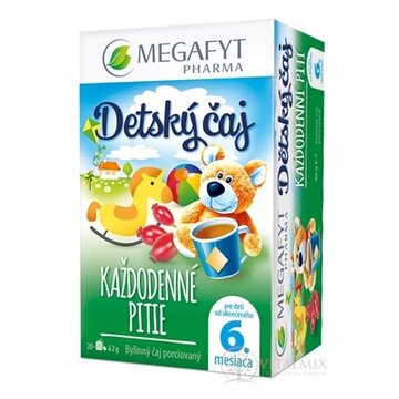 MEGAFYT Detský čaj KAŽDODENNÉ PITIE bylinný čaj porciovaný (od ukonč. 6. mesiaca) 20x2 g (40 g) obrázok