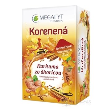 MEGAFYT Korenená Kurkuma so škoricou zmes 20x2 g (40 g) obrázok