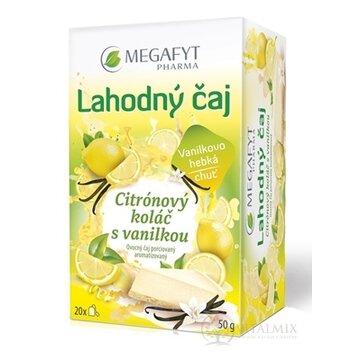 MEGAFYT Lahodný čaj Citrónový koláč s vanilkou ovocný čaj 20x2,5 g (50 g) obrázok