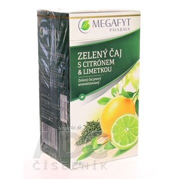 MEGAFYT ZELENÝ ČAJ s citrónom & limetkou 20x1,5 g (30 g) obrázok