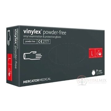 MERCATOR Vinylové rukavice veľ.L, transparentné, nesterilné, nepudrované 1x100 ks obrázok