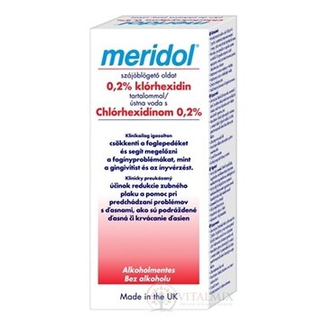 MERIDOL ÚSTNA VODA S CHLÓRHEXIDÍNOM 0,2% bez alkoholu 1x300 ml obrázok