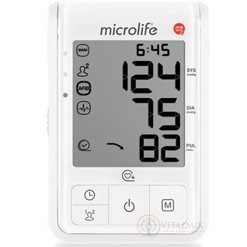 MICROLIFE TLAKOMER DIGITÁLNY BP B6 FAVOURITE automatický na rameno, AFIB sens, biely, 1x1 ks obrázok