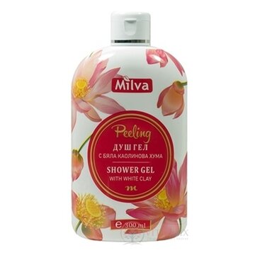 Milva SPRCHOVÝ GÉL PEELING (Shower gel WHITE CLAY) 1x300 ml obrázok
