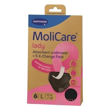 MoliCare lady L absorpčná spodná bielizeň 1 ks + X-Change vložka 5 ks, 1x1 set obrázok
