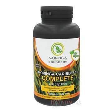 MORINGA Moringa Caribbean COMPLETE cps s vitamínom D a B12 1x120 ks obrázok