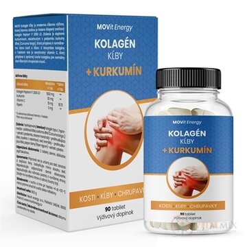 MOVit Kolagén Kĺby + Kurkumín tbl 1x90 ks obrázok