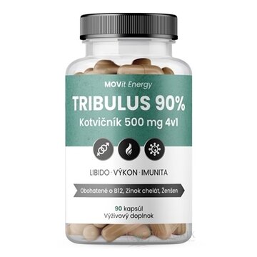 MOVit TRIBULUS 90% Kotvičník 500 mg 4v1 cps 1x90 ks obrázok