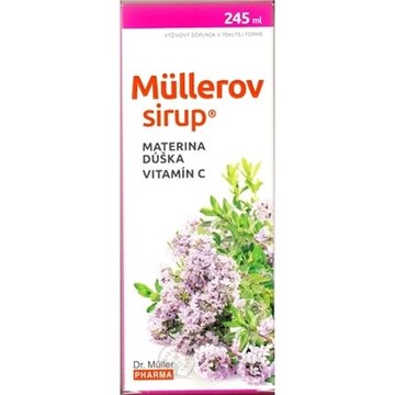 MÜLLEROV SIRUP S MATERINOU DÚŠKOU A VIT. C 1x245 ml obrázok