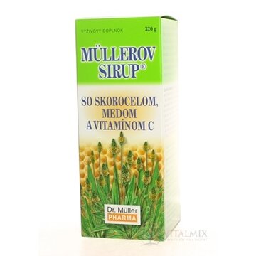 MÜLLEROV SIRUP SO SKOROCELOM, MEDOM A VIT. C 1x320 g obrázok