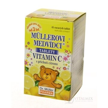 MÜLLEROVE medvedíky - VITAMÍN C tbl s príchuťou citrónu 1x45 ks obrázok