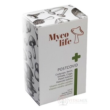 Myco life - POSTCOVID sol (cordyceps, reishi, shiitake, chaga a materská kašička) 1x100 ml obrázok