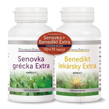 NástrojeZdravia SENOVKA + BENEDIKT Extra cps (60 + 75, výhodné balenie) 1x1 set obrázok