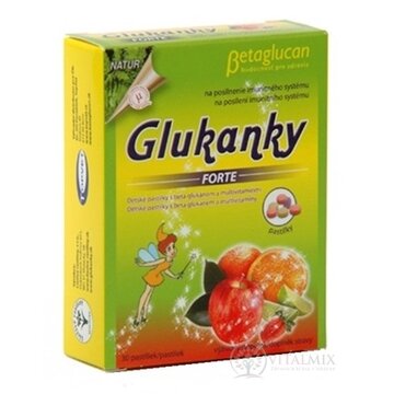 NATUR GLUKANKY FORTE pastilky, ovocné príchute 1x30 ks obrázok