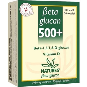 NATURES Betaglucan 500+ cps 1x30 ks obrázok