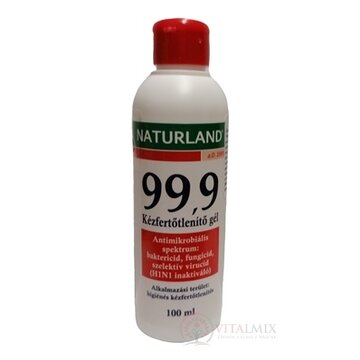 NATURLAND 99,9 Dezinfekčný gél na ruky 1x100 ml obrázok