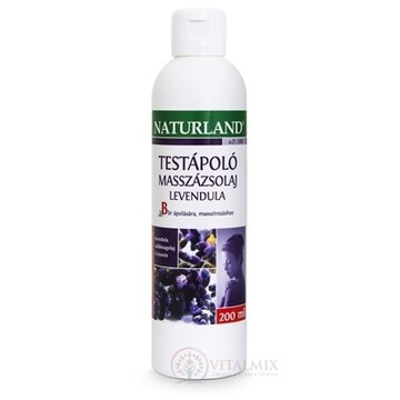 NATURLAND OŠETRUJÚCI MASÁŽNY OLEJ S LEVANDUĽOU 1x200 ml obrázok