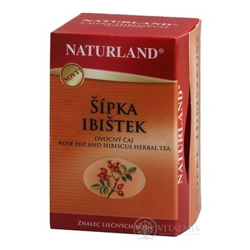 NATURLAND ŠÍPKA IBIŠTEK ovocný čaj, nálevové vrecúška 20x3 g (60 g) obrázok
