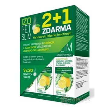 NaturProdukt IZOFET SLIM akcia šumivé tablety (2+1 zadarmo) 3x20 ks (60 ks) obrázok
