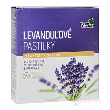 NaturProdukt LEVANDUĽOVE PASTILKY 1x20 ks obrázok