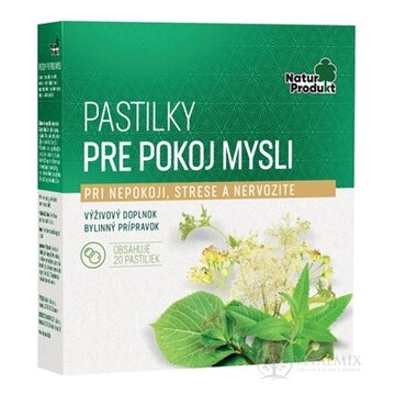 NaturProdukt PASTILKY PRE POKOJ MYSLI 1x20 ks obrázok