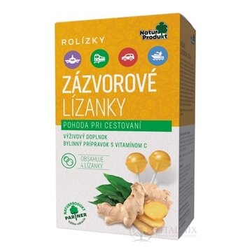 NaturProdukt ROLÍZKY Zázvorové Lízanky pohoda pri cestovaní 1x4 ks obrázok