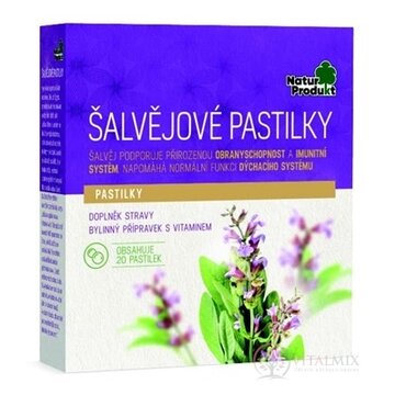NaturProdukt ŠALVIOVE PASTILKY 1x20 ks obrázok