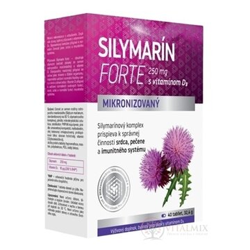 NaturProdukt Silymarin forte 4 tbl pečeň + imunitný systém 1x40 ks obrázok
