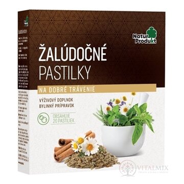 NaturProdukt ŽALÚDOČNÉ PASTILKY 1x20 ks obrázok