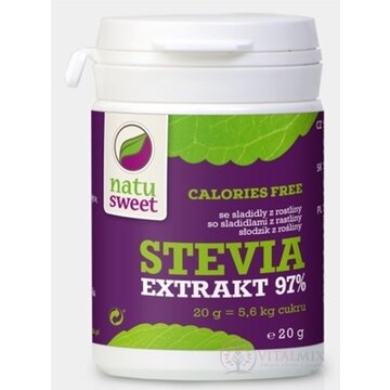NATUSWEET STEVIA ČISTÝ EXTRAKT 97% sladidlo 1x20 g obrázok
