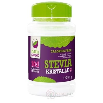 NATUSWEET STEVIA KRISTALLE+ 10:1 sladidlo, práškové 1x250 g obrázok