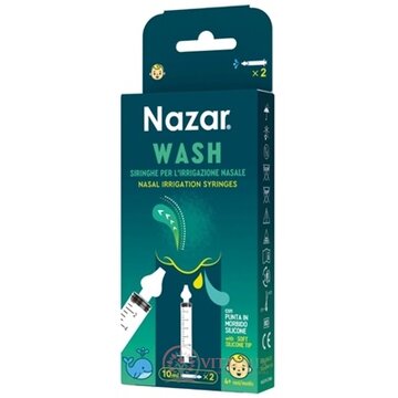 Nazar WASH Striekačky na výplach nosa pre deti 2x10 ml obrázok