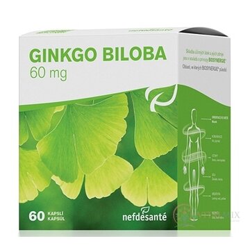 nefdesanté GINGKO BILOBA 60MG cps 6x10 (60 ks) obrázok