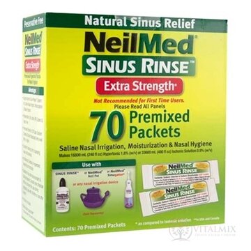NeilMed SINUS RINSE Extra Strength Hypertonic vrecúška (morská soľ), na hygienu nosa, 1x70 ks obrázok