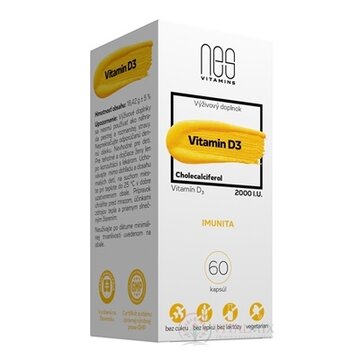 nesVITAMINS Vitamin D3 2000 I.U. cps 1x60 ks obrázok