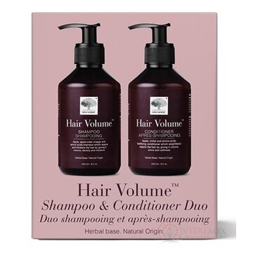 NEW NORDIC Hair Volume Shampoo & Conditioner Duo šampón 250 ml + kondicionér 250 ml, 1x1 set obrázok