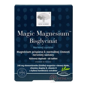 NEW NORDIC Magic Magnesium Bisglycinát tbl 1x60 ks obrázok