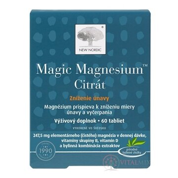 NEW NORDIC Magic Magnesium Citrate tbl 1x60 ks obrázok