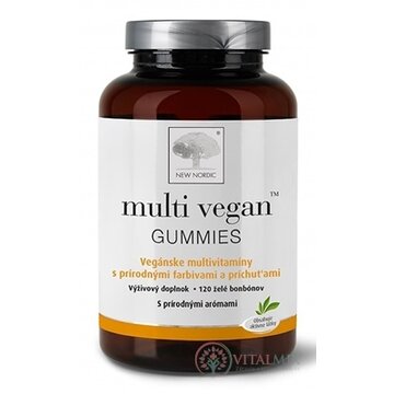 NEW NORDIC multi vegan GUMMIES multivitamínové želé bonbóny 1x120 ks obrázok