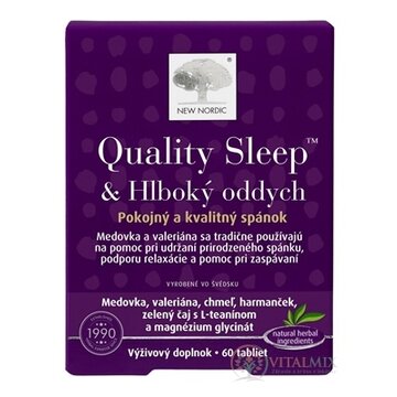 NEW NORDIC Quality Sleep & Hlboký oddych tbl 1x60 ks obrázok