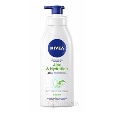 NIVEA Ľahké telové mlieko Aloe & Hydration normálna až suchá pokožka 1x400 ml obrázok