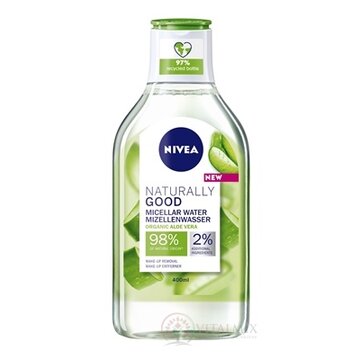 NIVEA Micelárna voda NATURALLY GOOD s aloe vera 1x400 ml obrázok