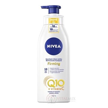 NIVEA Spevňujúce telové mlieko Firming Q10+Vit.C normálna pokožka 1x400 ml obrázok