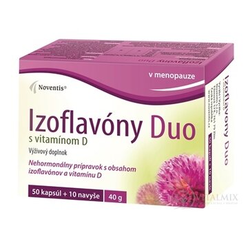 Noventis Izoflavóny Duo s vitamínom D cps mol 50 + 10 navyše (60 ks) obrázok