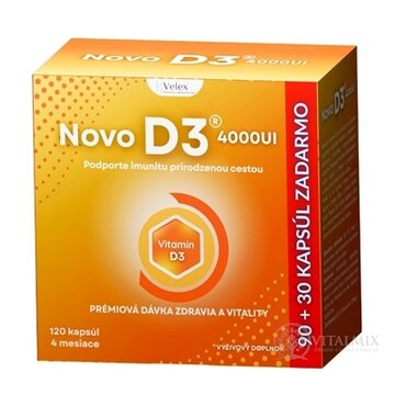 NOVO D3 4000 UI cps 90+30 ks zadarmo (120 ks) obrázok