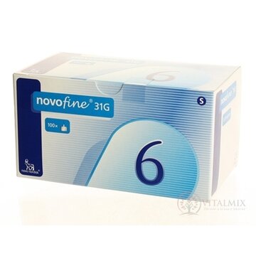 NOVOFINE 31G IHLA INZ 0,25X6MM injekčná ihla jednorázová 31Gx6mm, 1x100 ks obrázok