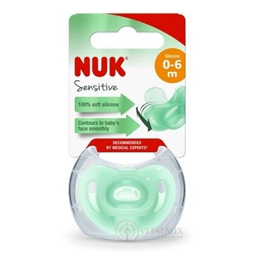 NUK CUMLÍK SENSITIVE (0-6m) BOX utišujúci, silikón, rôzne farby 1x1 ks obrázok