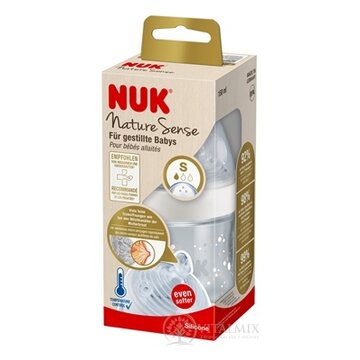 NUK Nature Sense FĽAŠA s kontrolou teploty 150 ml, silikónový cumlík S, 1x1 ks obrázok