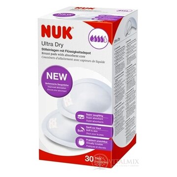 NUK Prsné vankúšiky ULTRA DRY vložky do podprsenky pre dojčiace mamičky 1x30 ks obrázok